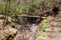 A Rustic Wooden Footbridge Ã¢â¬â Blue Ridge Parkway, USA Royalty Free Stock Photo